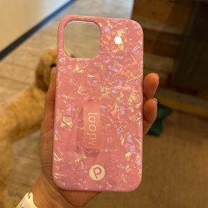 Brand new iPhone 12 loopy case pink and sparkly